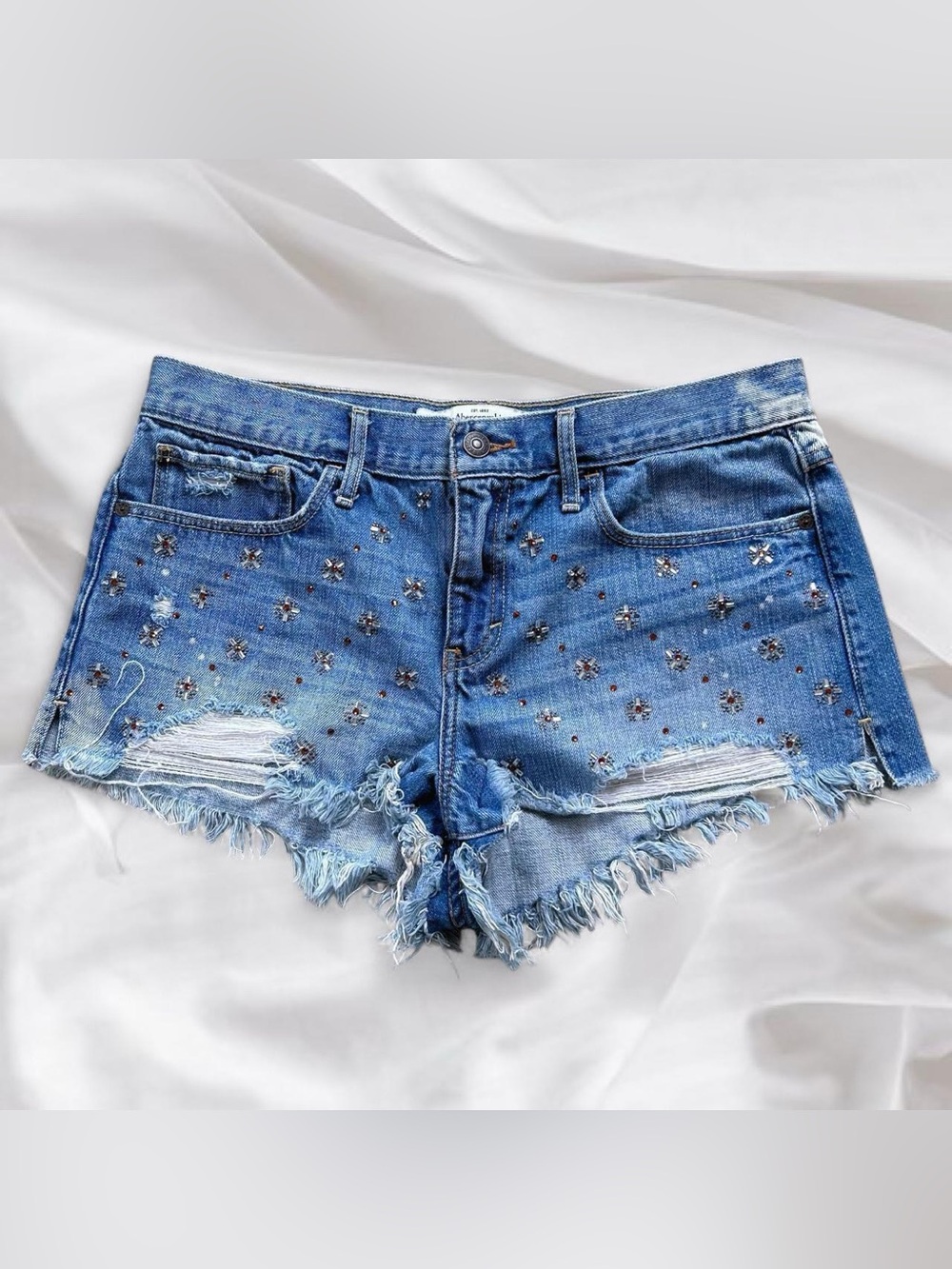 Abercrombie & Fitch Bedazzled Cut Off Shorts
